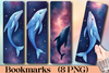 Cosmic Whales Bookmark Journal