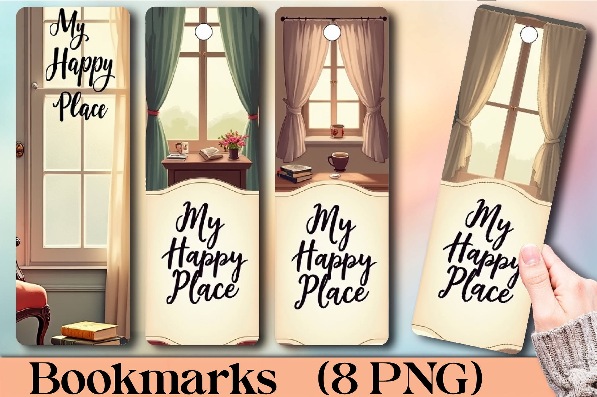 Cozy Reading Nook Bookmark Journal - CraftNest - Digital Crafting and Art