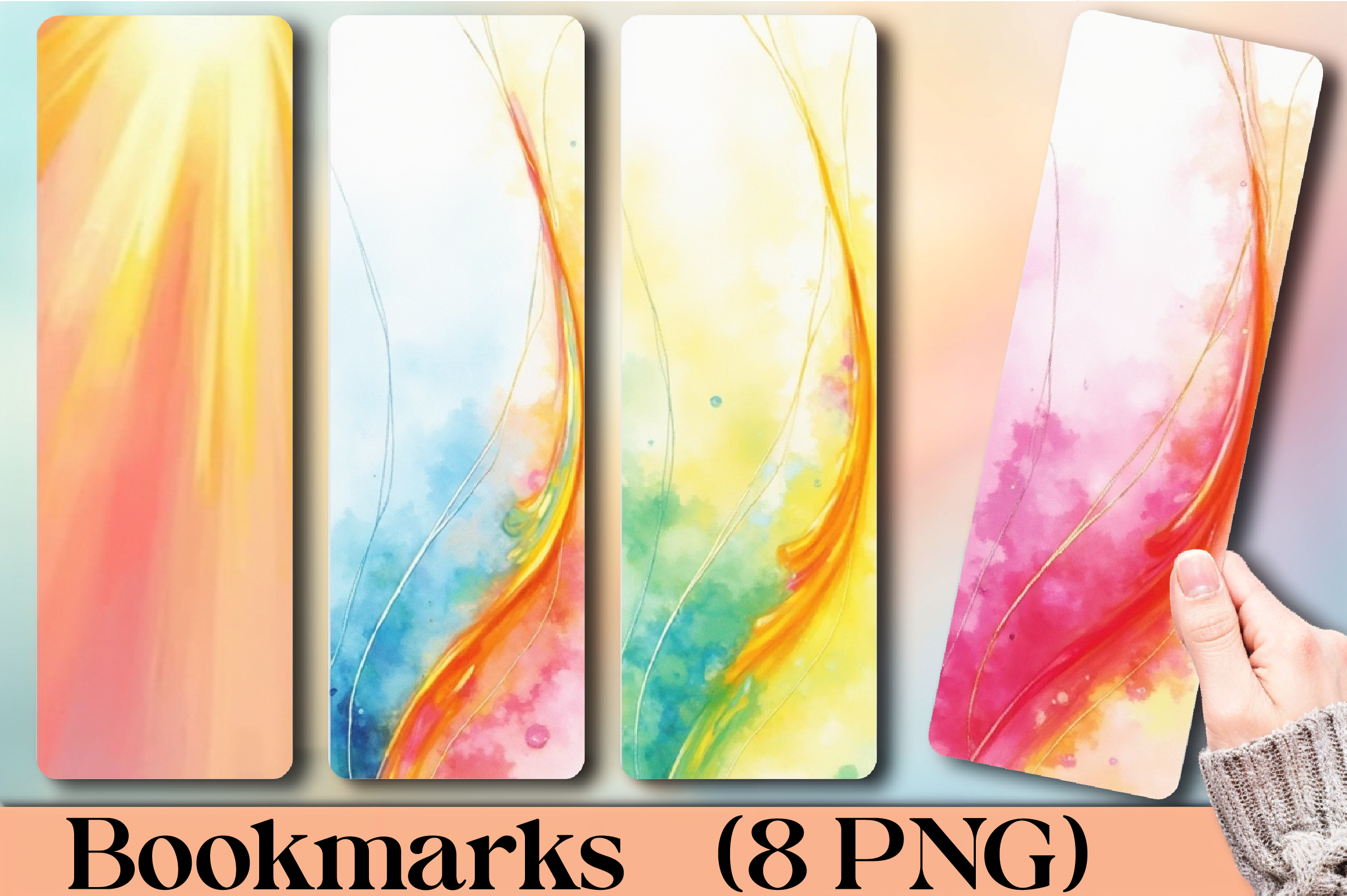 Rainbow Prism Reflection Bookmark - CraftNest - Digital Crafting and Art