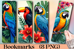 Tropical Birds Bookmark Journal - CraftNest - Digital Crafting and Art