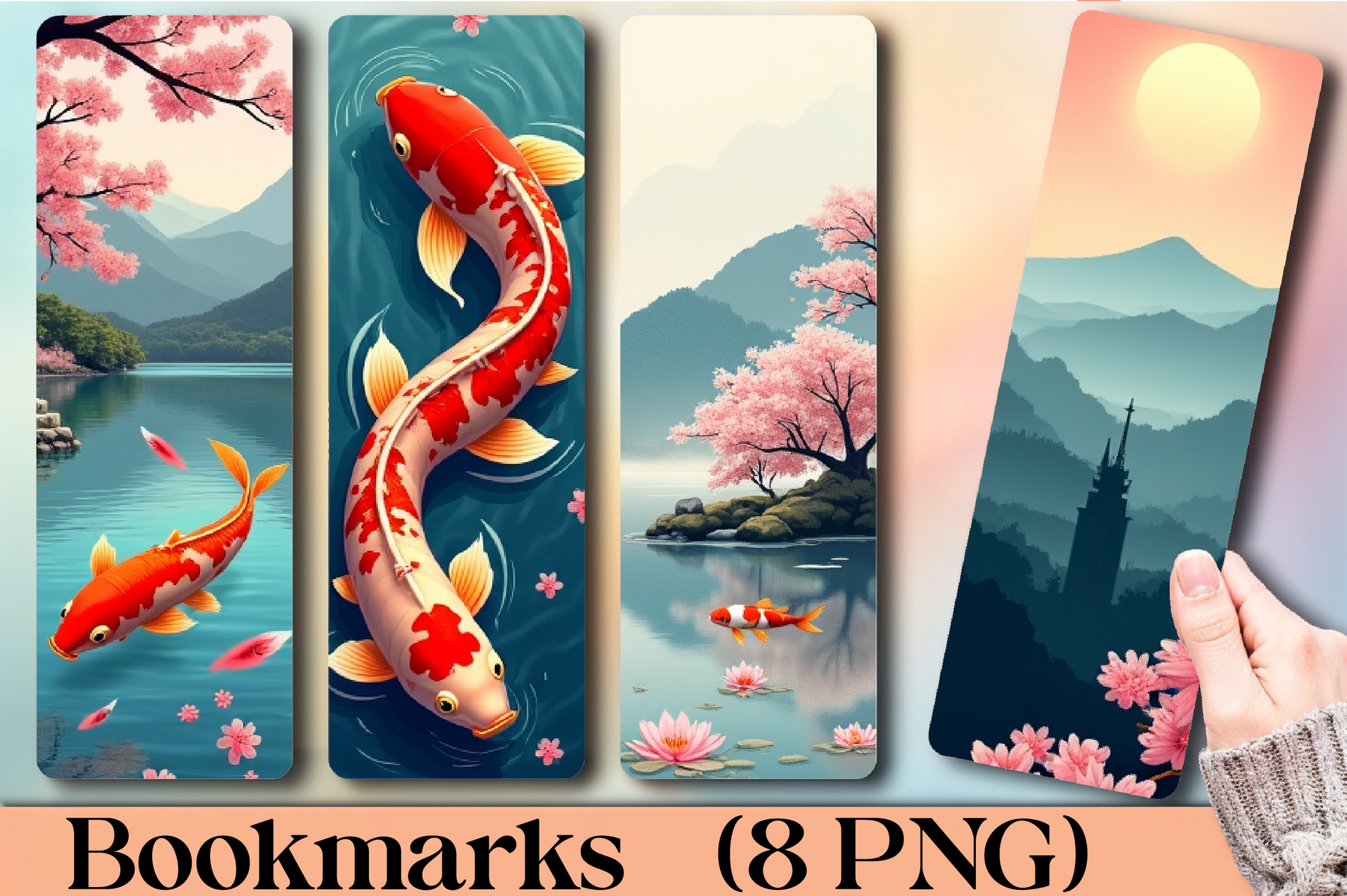Tranquil Japanese Pagoda Bookmark Journal - CraftNest - Digital Crafting and Art