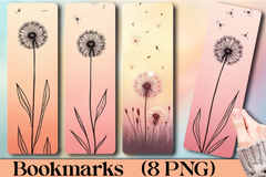 Dandelion Wishes Bookmark Journal - CraftNest - Digital Crafting and Art