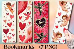 Valentine's Day Cupid Bookmark - CraftNest - Digital Crafting and Art