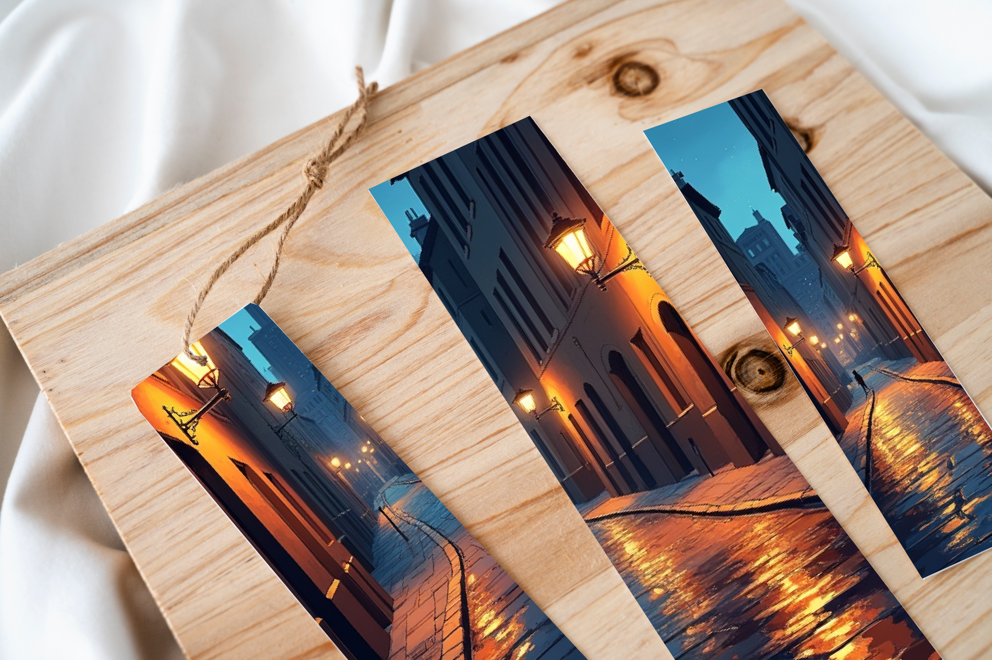 Rainy City Night Bookmark Journal - CraftNest - Digital Crafting and Art