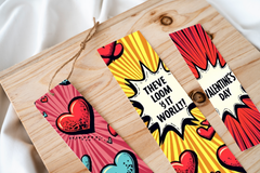 Valentine's Day Pop Art Bookmark Journal - CraftNest - Digital Crafting and Art