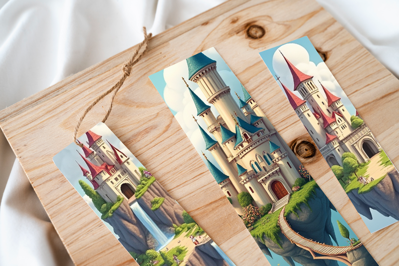 Fantasy Castle Sky Bookmark Journal - CraftNest - Digital Crafting and Art