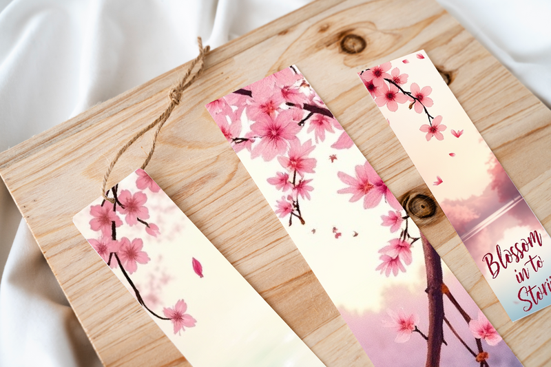 Sakura Blossom Serenity Bookmark Journal - CraftNest - Digital Crafting and Art