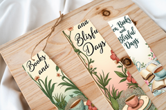 Garden Tea Party Bliss Bookmark Journal - CraftNest - Digital Crafting and Art