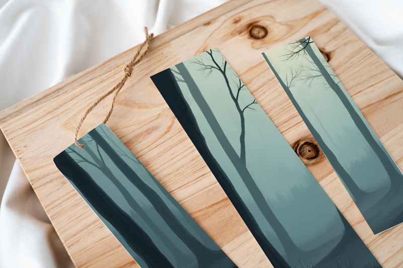 Mystic Foggy Woods Bookmark Journal - CraftNest - Digital Crafting and Art