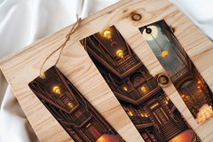 Ancient Library Interior Bookmark Journal - CraftNest - Digital Crafting and Art