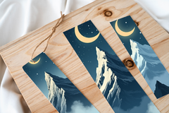 Mystic Mountain Peaks Bookmark Journal - CraftNest - Digital Crafting and Art