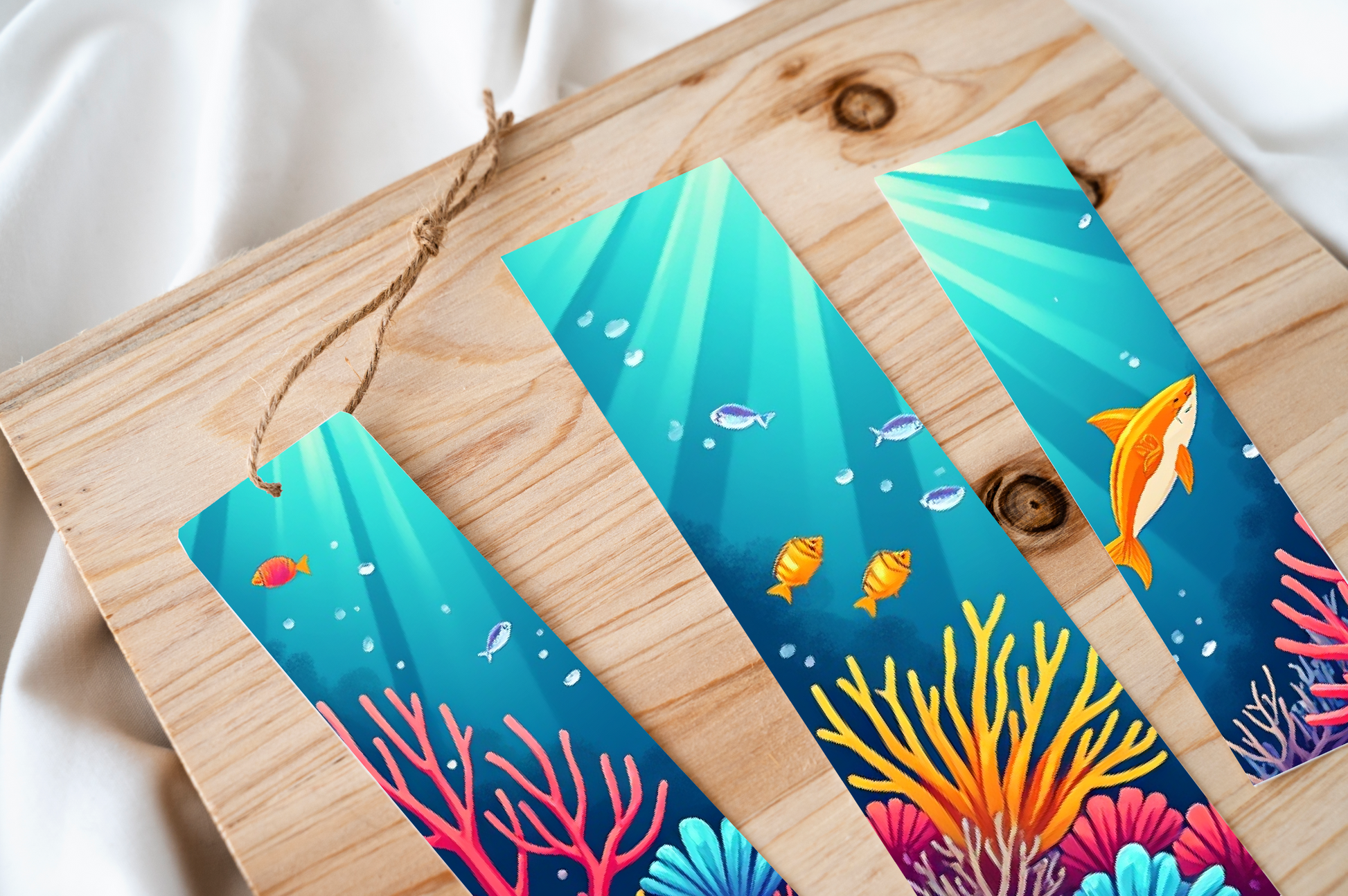 Ocean Coral Reef Bookmark Journal - CraftNest - Digital Crafting and Art