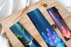 Enchanted Cave Waterfall Bookmark Journal - CraftNest - Digital Crafting and Art