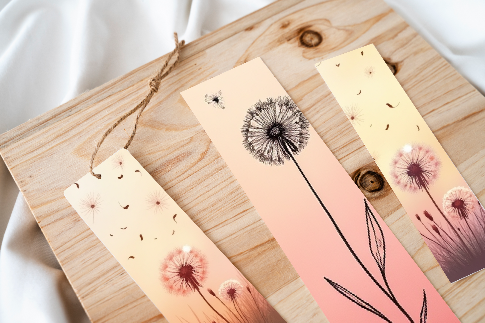 Dandelion Wishes Bookmark Journal - CraftNest - Digital Crafting and Art