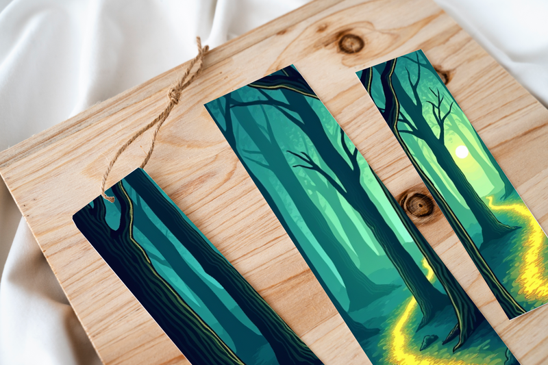 Mystical Forest Path Bookmark Journal - CraftNest - Digital Crafting and Art