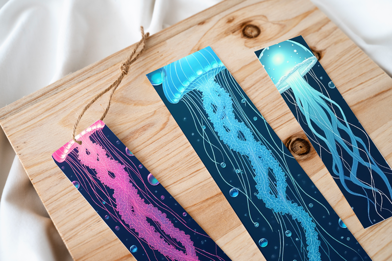 Ethereal Jellyfish Bookmark Journal - CraftNest - Digital Crafting and Art