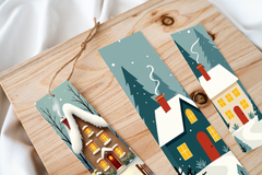 Snow Village Bookmark Junk Journal - CraftNest - Digital Crafting and Art