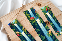 Tropical Waterfall Paradise Bookmark Journal - CraftNest - Digital Crafting and Art