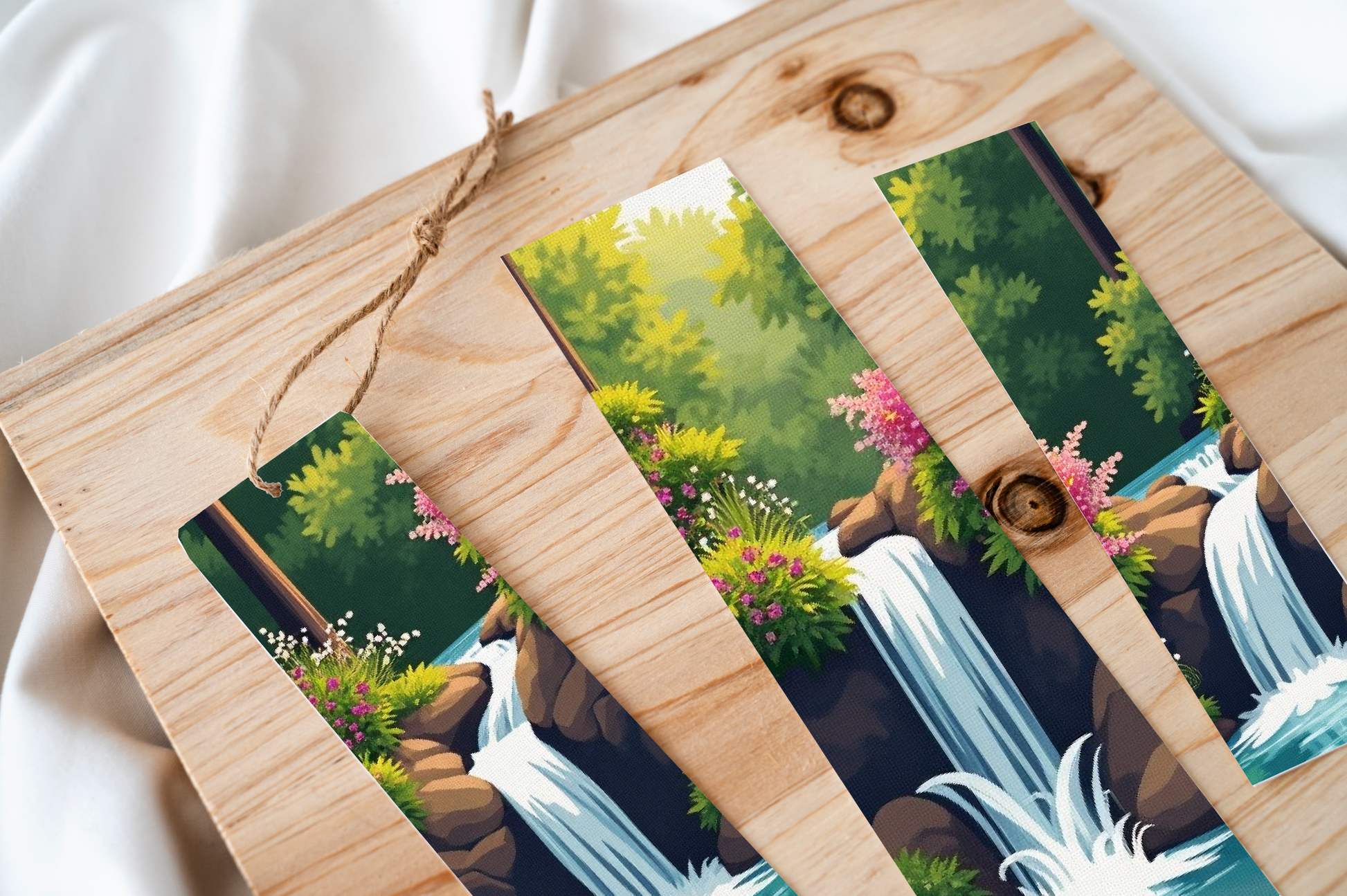 Waterfall Dreams Bookmark Journal - CraftNest - Digital Crafting and Art
