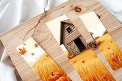 Rustic Autumn Barnyard Bookmark Journal - CraftNest - Digital Crafting and Art