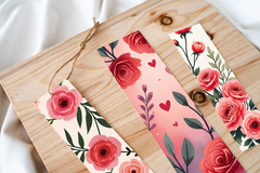 Valentine's Day Rose Bookmark Journal - CraftNest - Digital Crafting and Art