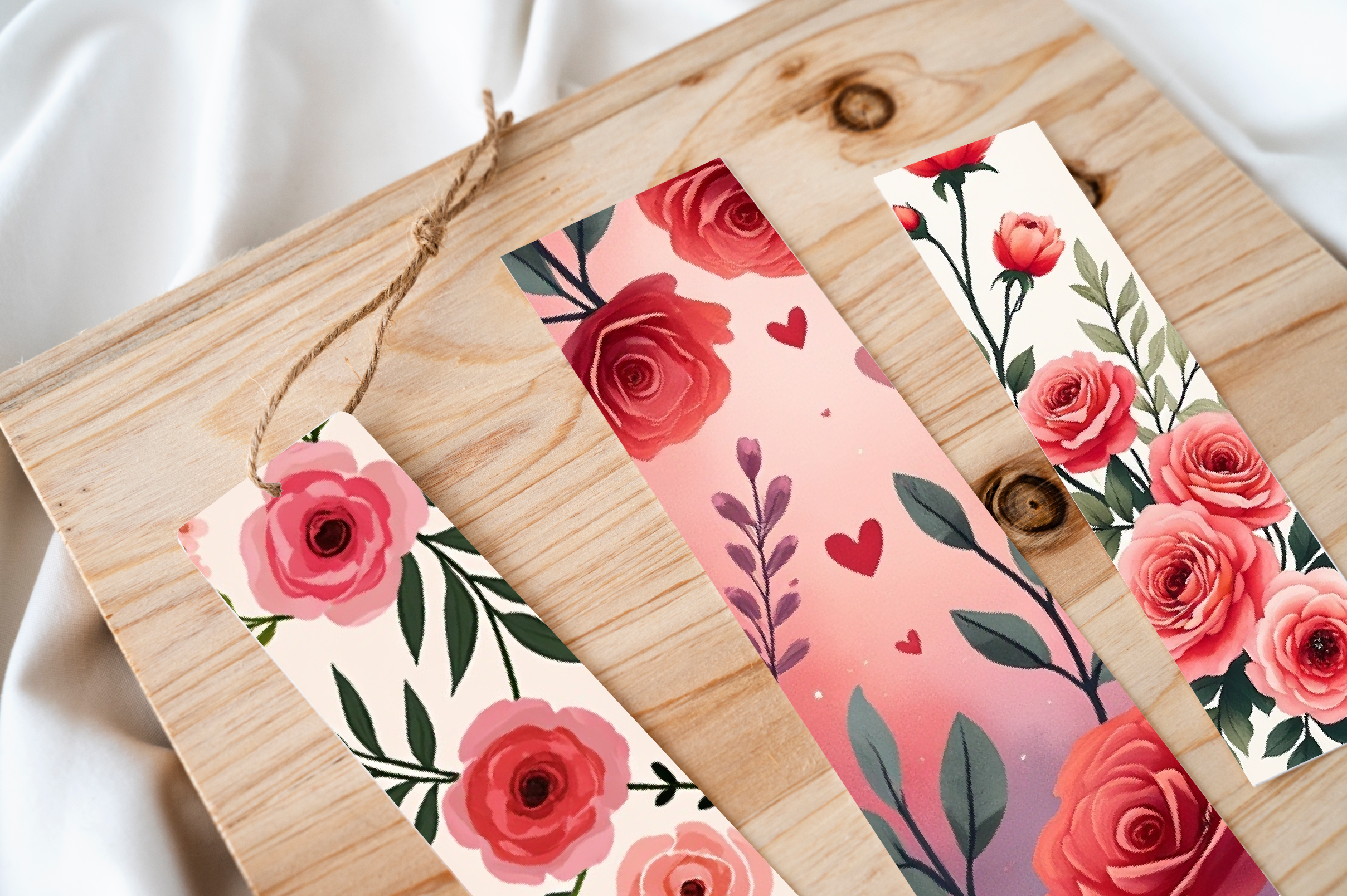 Valentine's Day Rose Bookmark Journal - CraftNest - Digital Crafting and Art