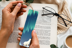 Arctic Polar Lights Bookmark Journal - CraftNest - Digital Crafting and Art