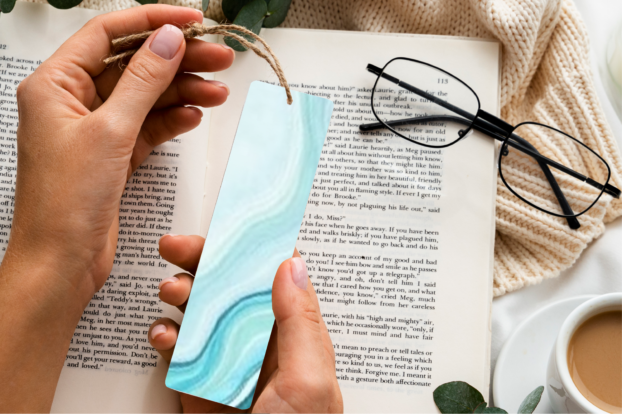 Serene Flow Bookmark Journal - CraftNest - Digital Crafting and Art