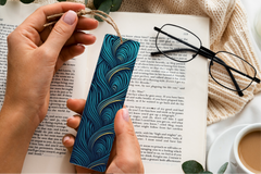 Magical Peacock Feathers Bookmark Journal - CraftNest - Digital Crafting and Art