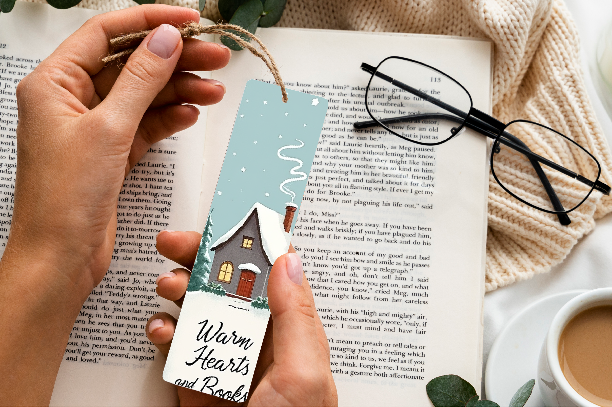 Snowy Winter Wonderland Bookmark Journal - CraftNest - Digital Crafting and Art