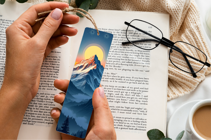 Mystic Mountain Peaks Bookmark Journal - CraftNest - Digital Crafting and Art