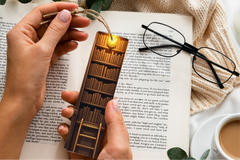 Ancient Library Interior Bookmark Journal - CraftNest - Digital Crafting and Art