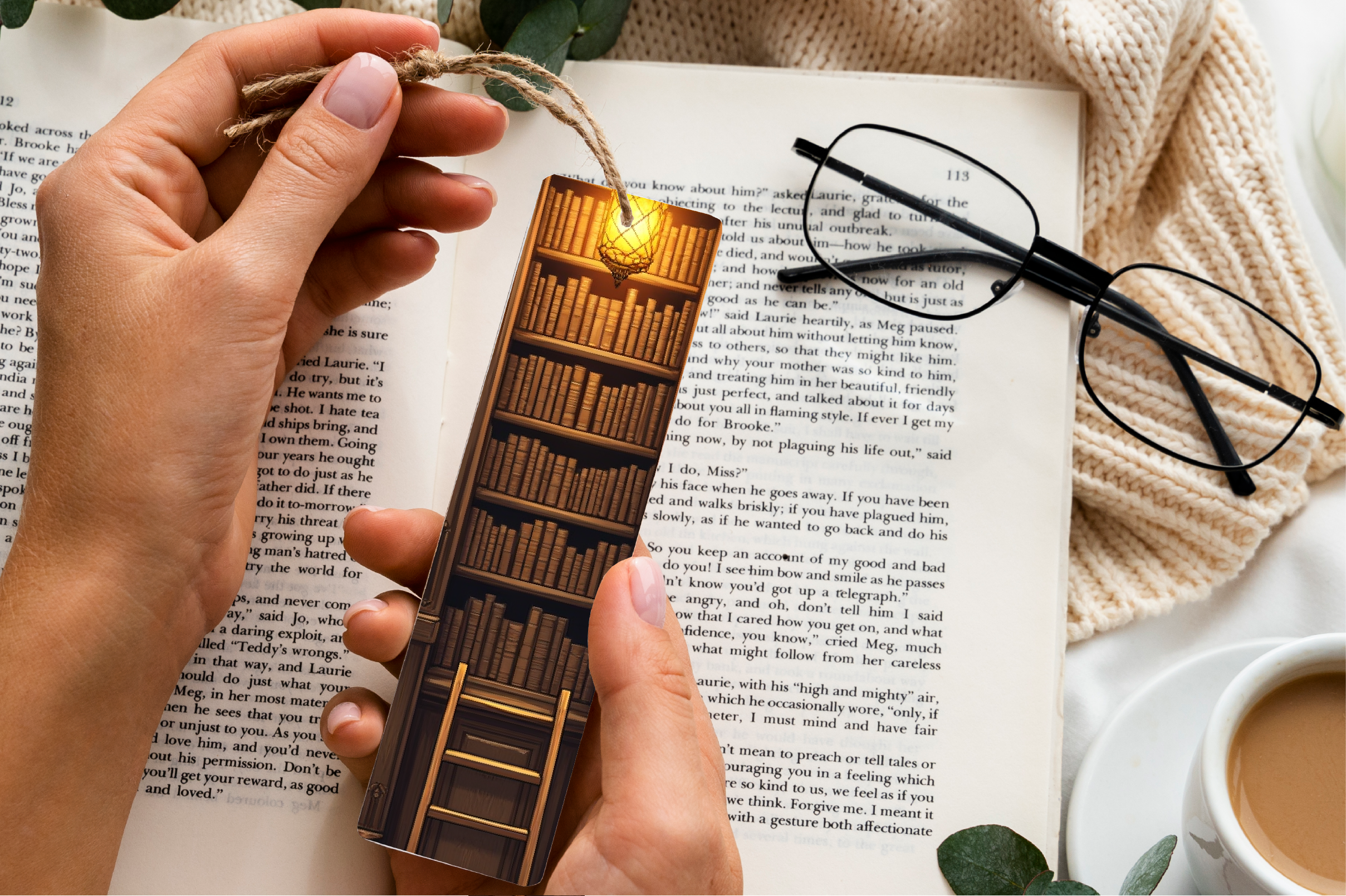 Ancient Library Interior Bookmark Journal - CraftNest - Digital Crafting and Art