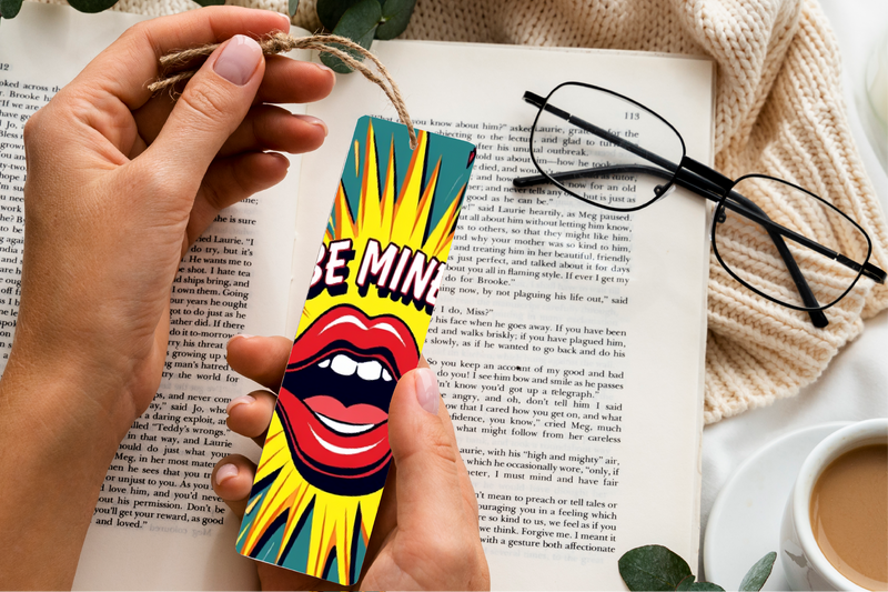 Valentine's Day Pop Art Bookmark Journal - CraftNest - Digital Crafting and Art