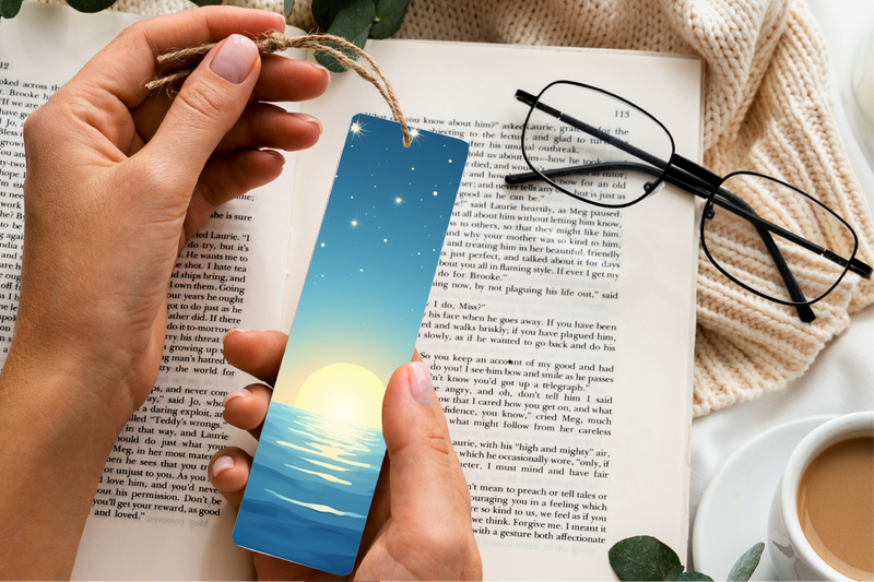 Romantic Sailboat Bookmark Journal - CraftNest - Digital Crafting and Art