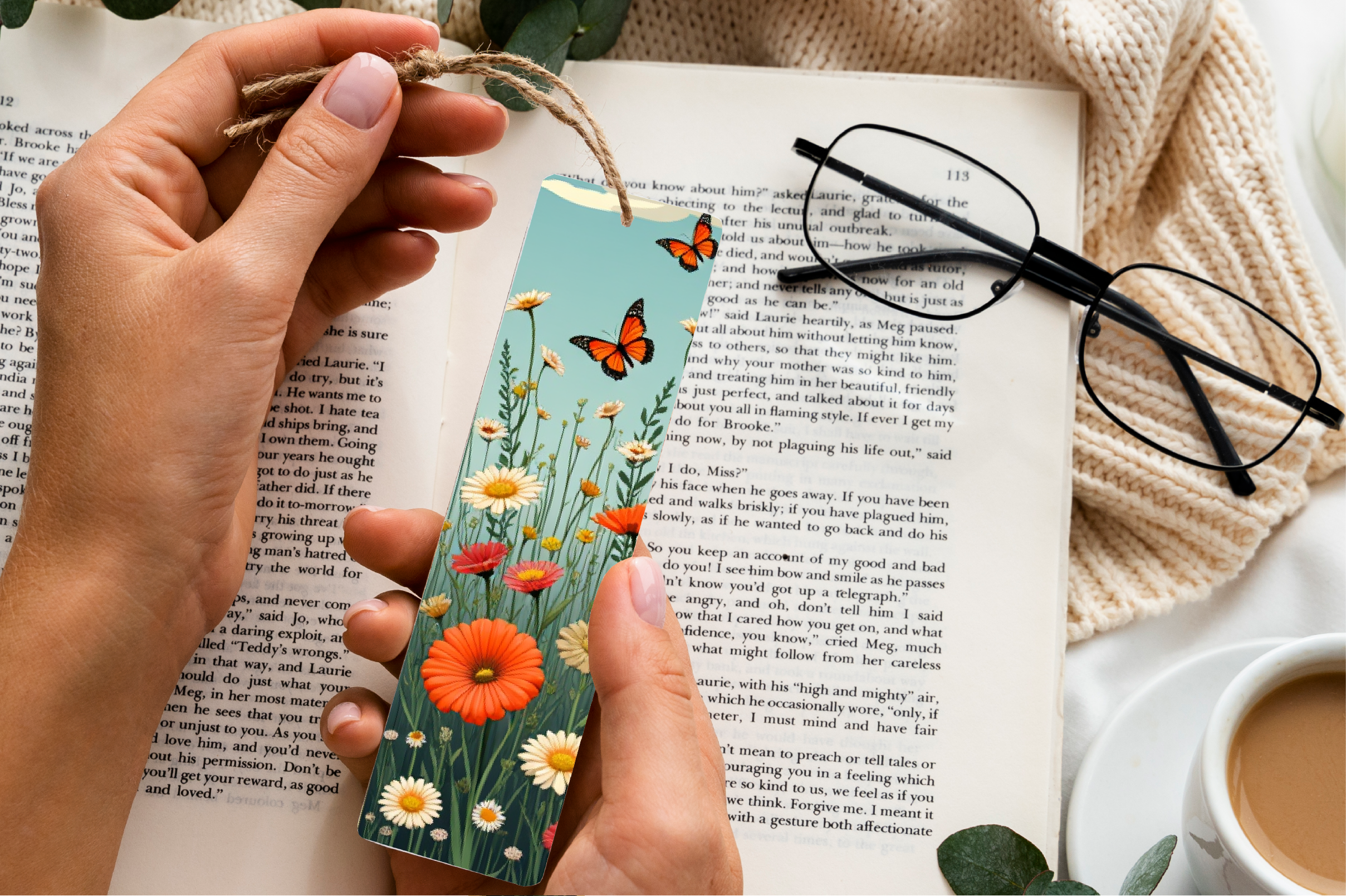 Wildflower Butterfly Bookmark Journal - CraftNest - Digital Crafting and Art
