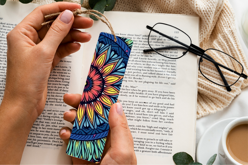 Kaleidoscope Mandala Bookmark Journal - CraftNest - Digital Crafting and Art