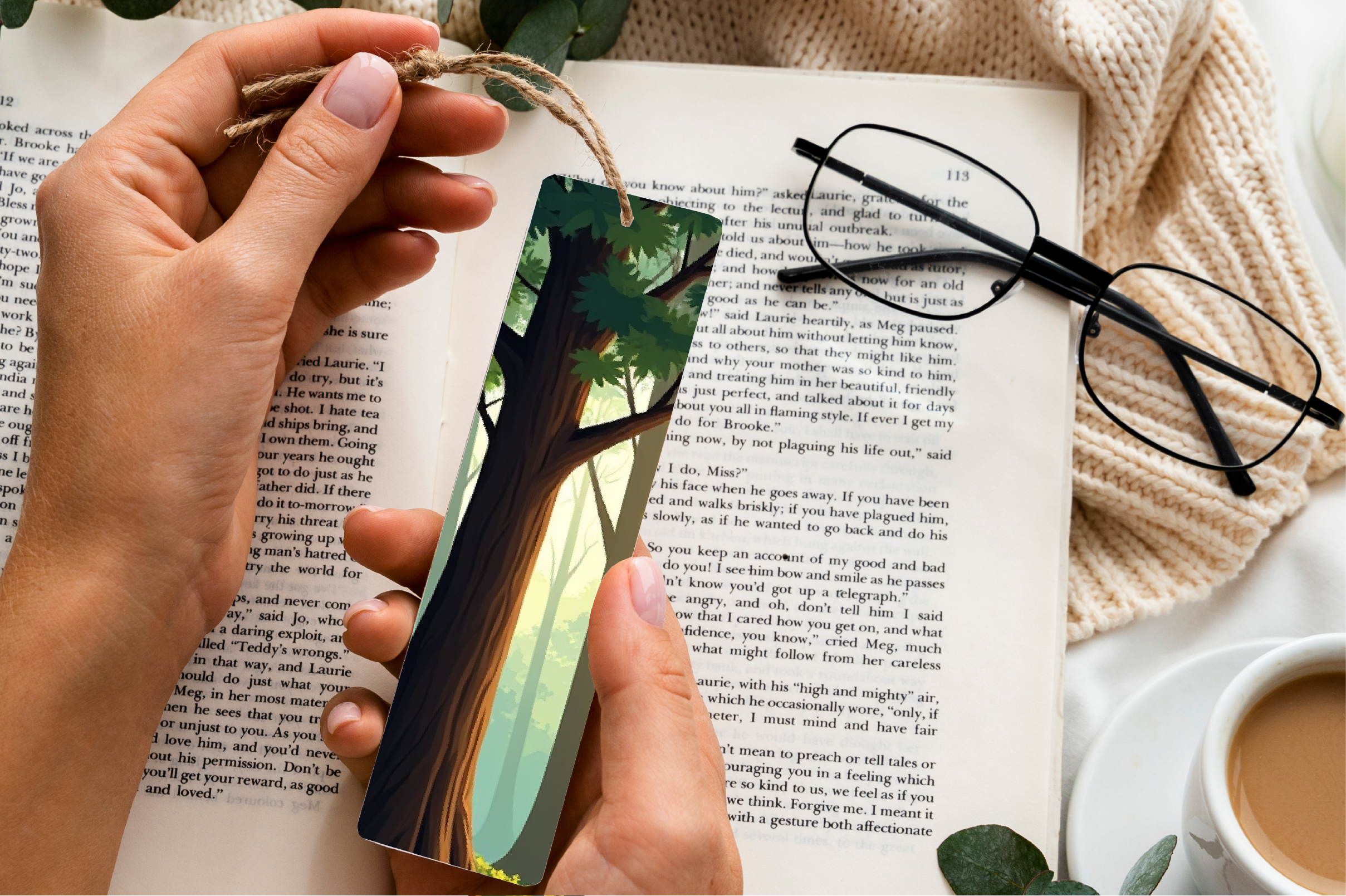 Forest Canopy View Bookmark - CraftNest - Digital Crafting and Art