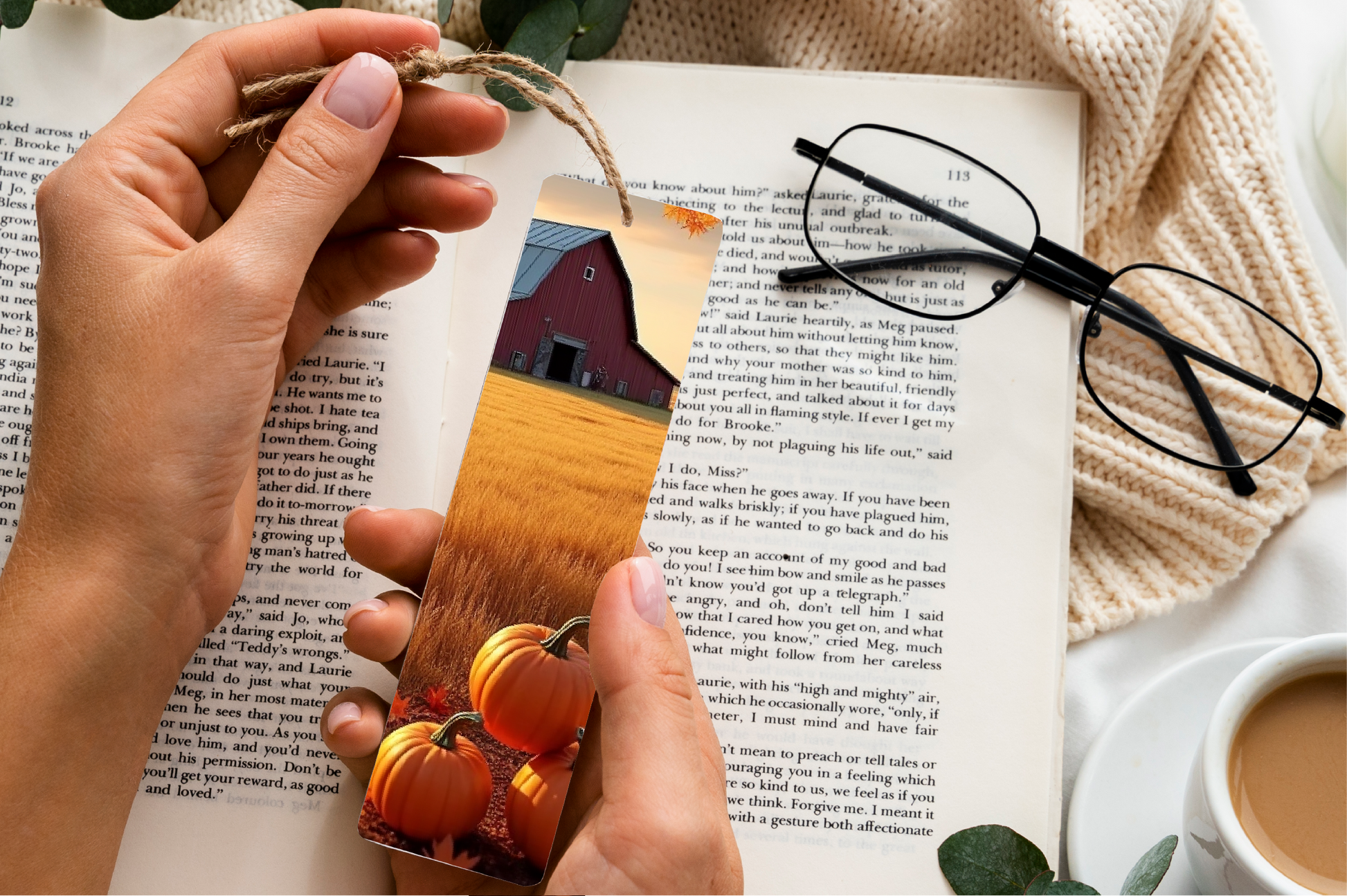 Rustic Autumn Barnyard Bookmark Journal - CraftNest - Digital Crafting and Art