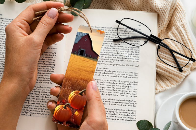 Rustic Autumn Barnyard Bookmark Journal - CraftNest - Digital Crafting and Art