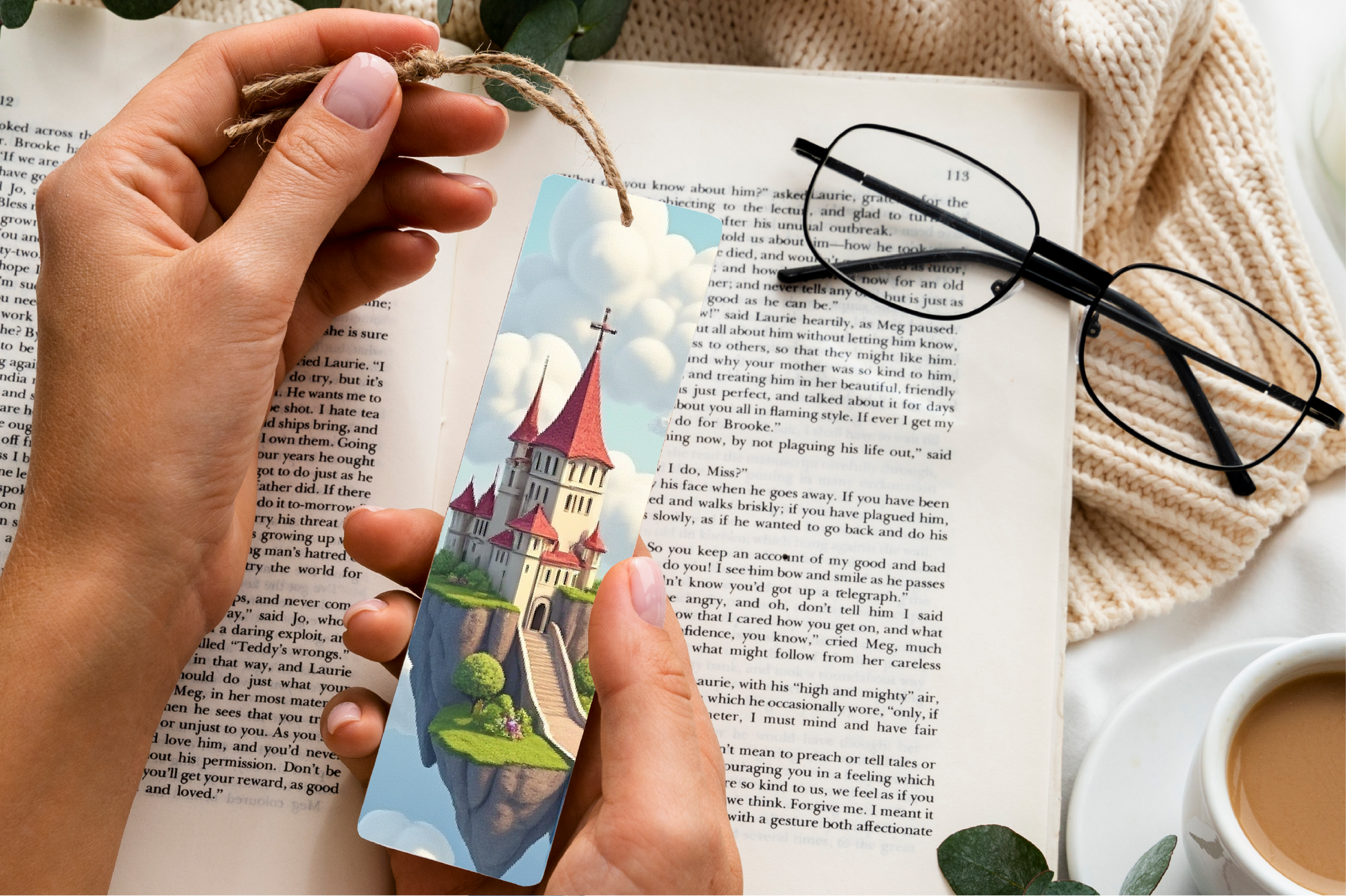 Fantasy Castle Sky Bookmark Journal - CraftNest - Digital Crafting and Art