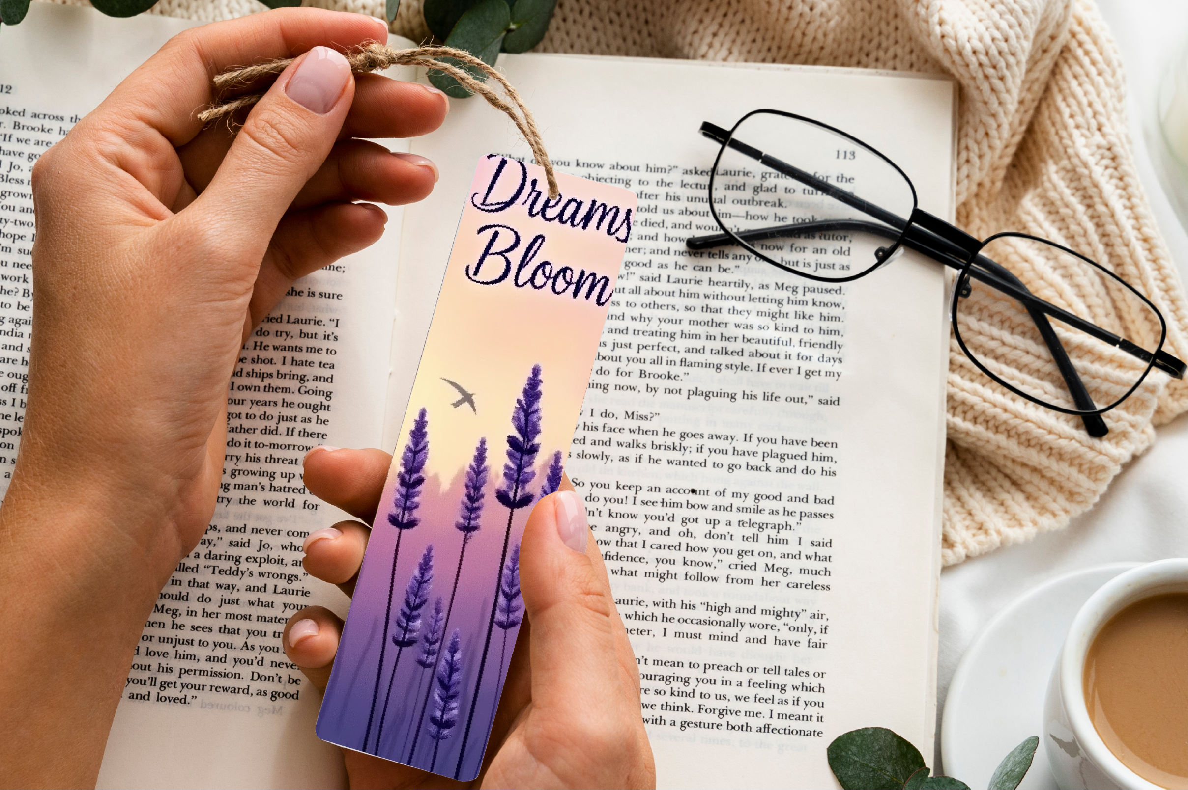 Lavender Fields Bookmark Journal - CraftNest - Digital Crafting and Art