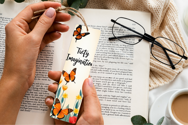 Butterfly Garden Escape Bookmark Journal - CraftNest - Digital Crafting and Art