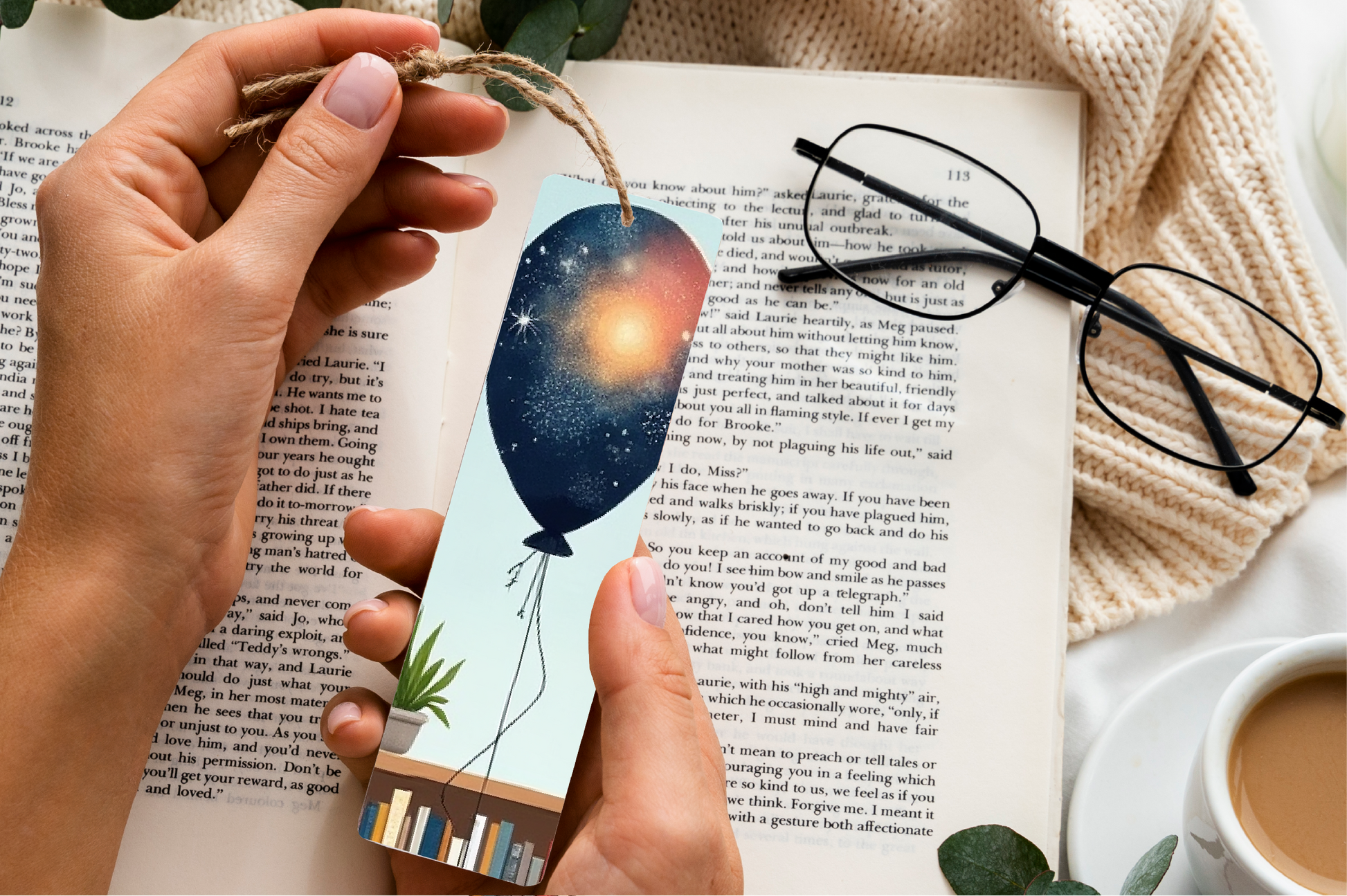 Galaxy Balloon Bookmark Journal - CraftNest - Digital Crafting and Art
