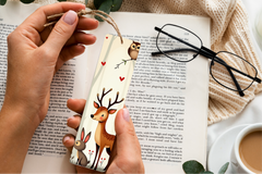 Valentine's Day Woodland Bookmarks - CraftNest - Digital Crafting and Art