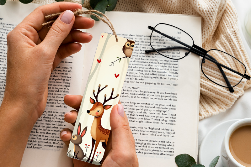 Valentine's Day Woodland Bookmarks - CraftNest - Digital Crafting and Art