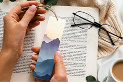 Majestic Mountains Bookmark Journal - CraftNest - Digital Crafting and Art