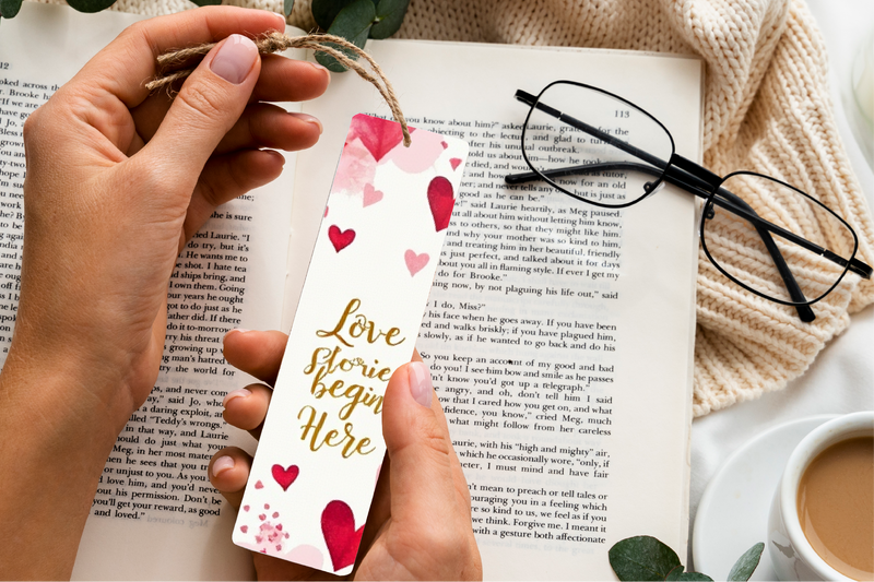 Love Stories Bookmark Journal - CraftNest - Digital Crafting and Art