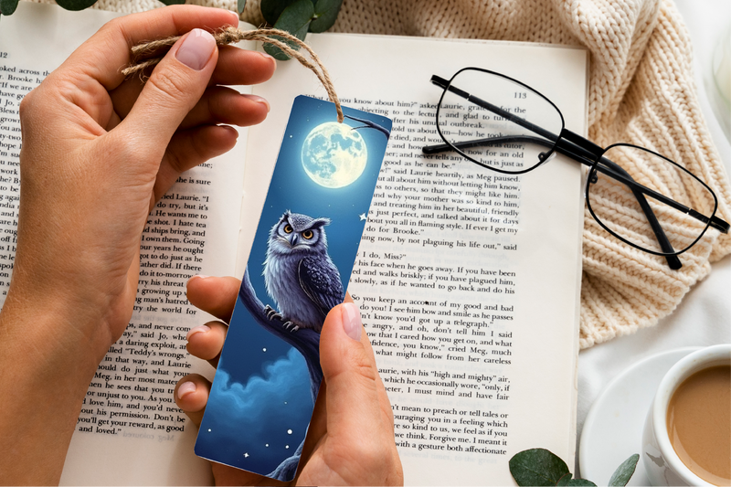 Magical Owl Wisdom Bookmark Journal - CraftNest - Digital Crafting and Art
