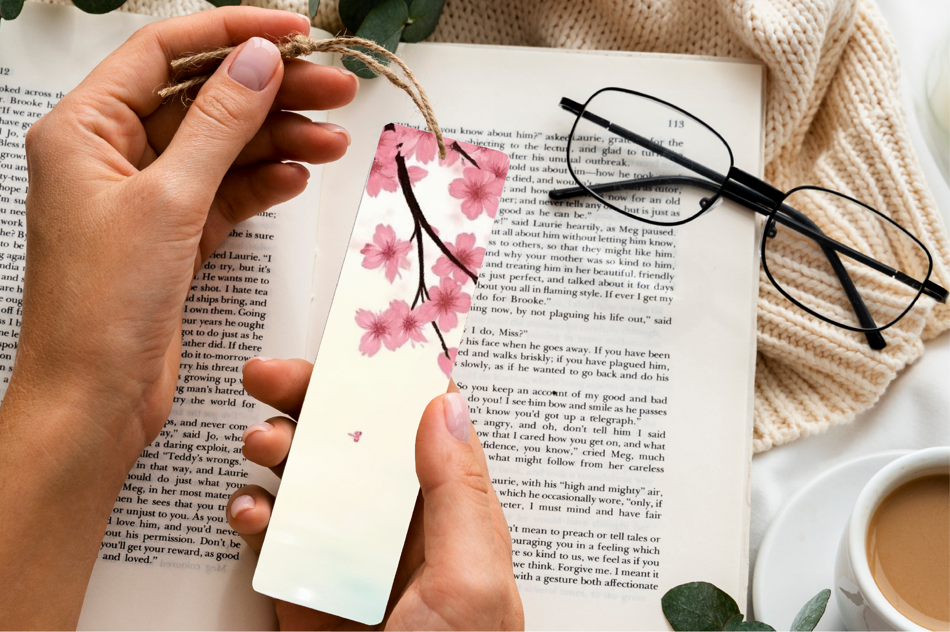 Sakura Blossom Serenity Bookmark Journal - CraftNest - Digital Crafting and Art